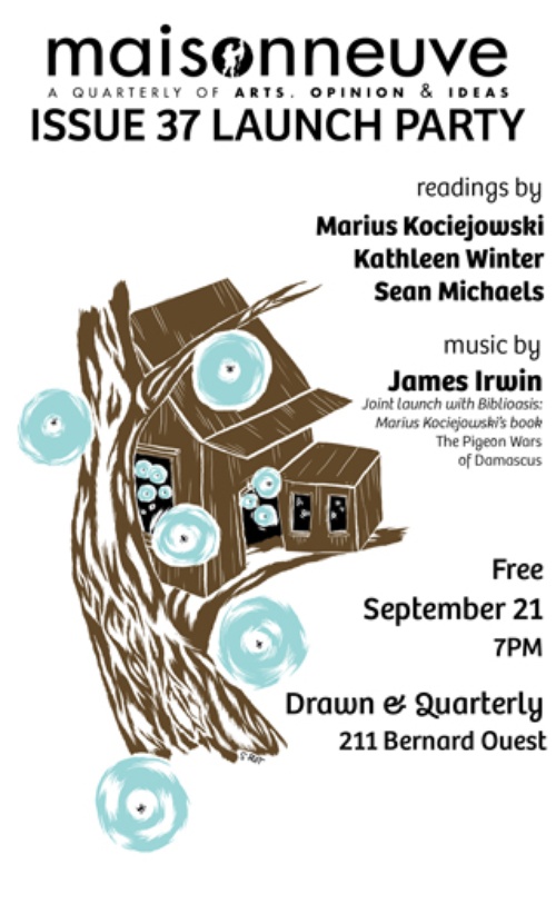 Maisonneuve's Fall Launch: September 21 at Drawn & Quarterly